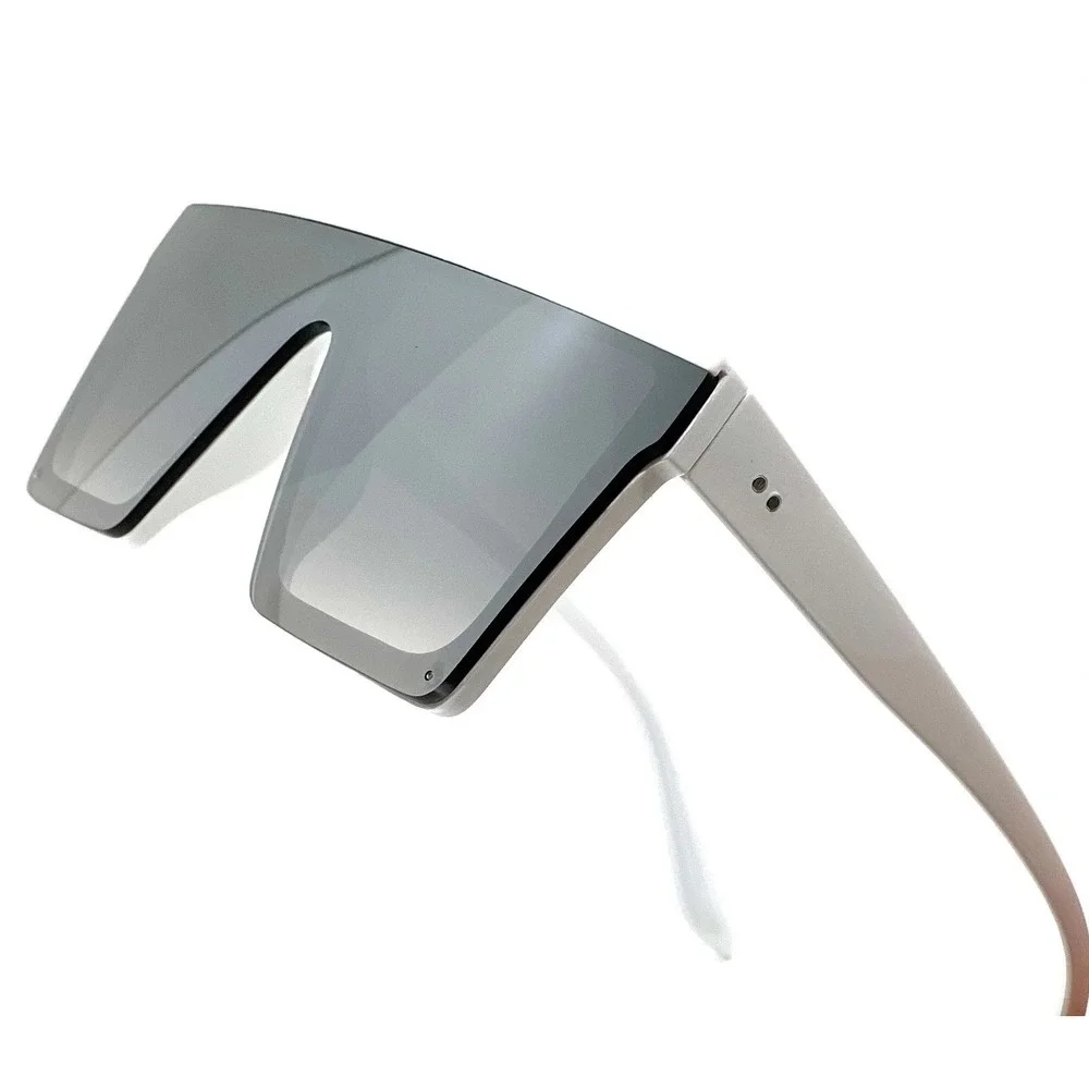 Men‎ Sunglasses Outfit Elegant Rectangular UV400 Protection White Frame Elegant